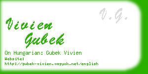 vivien gubek business card